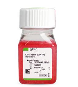胰酶細(xì)胞消化液（0.25%胰酶，含EDTA，含酚紅）Gibco